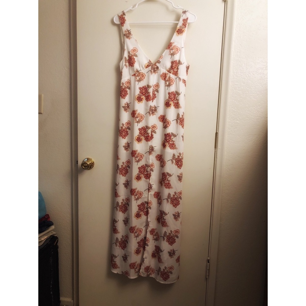 Forever 21 floral long dress for FALL🍂
